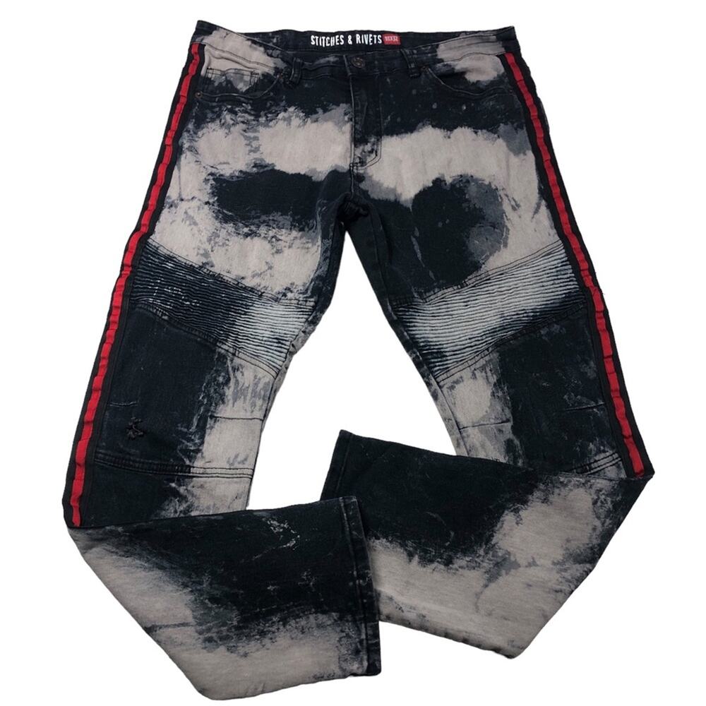 Stitches & Rivets tie dye jeans 38x32